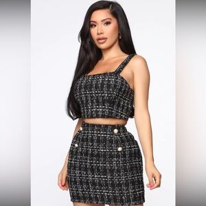 Fashion Nova tweed set